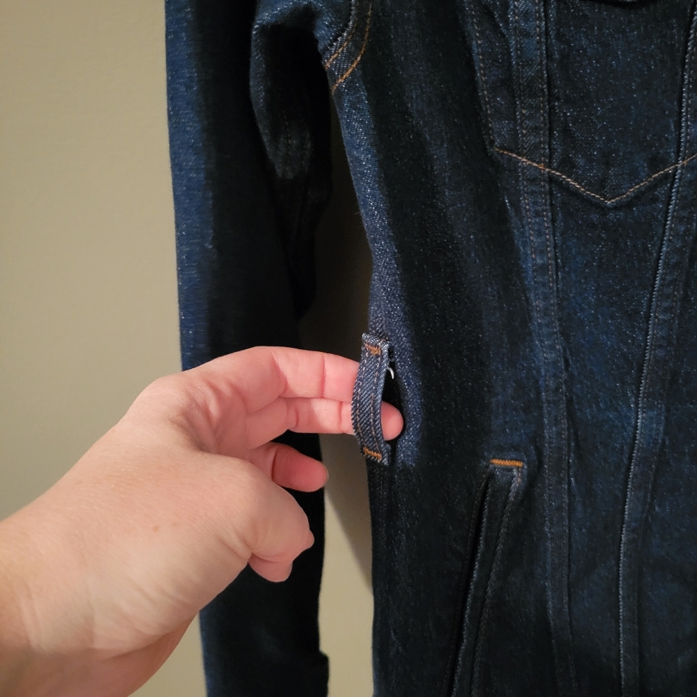 Favorite Daughter The Jane Trench In Pepper Jean Jacket Size XS - Picture 5 of 11